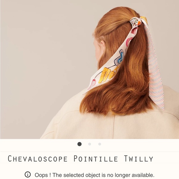 Host pick💕Hermes Chevaloscope Pointille Twilly - Perfect gift 🎁 - Picture 3 of 10